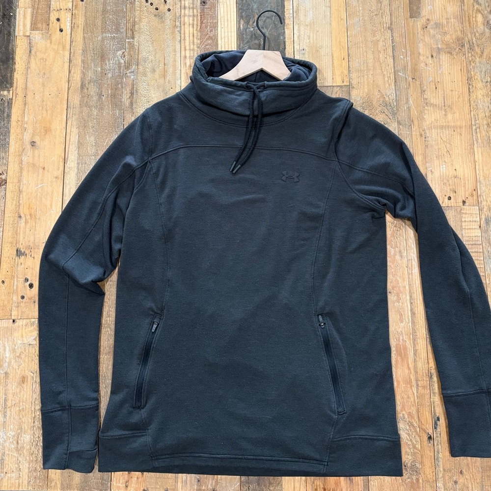 Under Armour Charcoal Gray Cowl Neck Sweatshirt